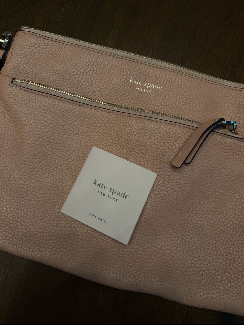 kate spade Blush Pink Pebbled Leather Crossbody - Picture 5 of 9